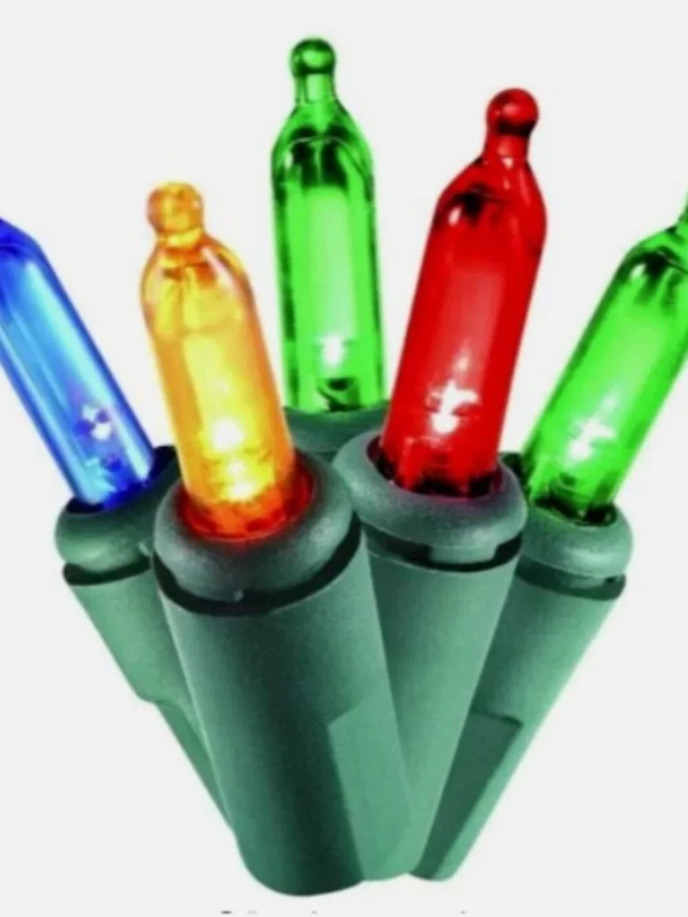 Holiday Living 100ct Multi Color Mini String Lights Green Wire Christmas NEW